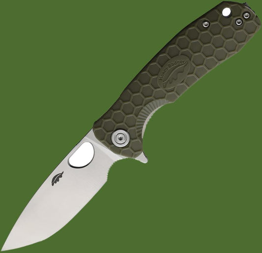 Honey Badger Medium Linerlock Drop Point (Green)