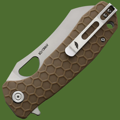Honey Badger Large Linerlock Wharncleaver (Tan)