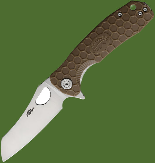 Honey Badger Medium Linerlock Wharncleaver (Tan)