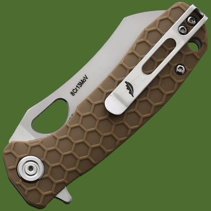 Honey Badger Small Linerlock Wharncleaver (Tan)