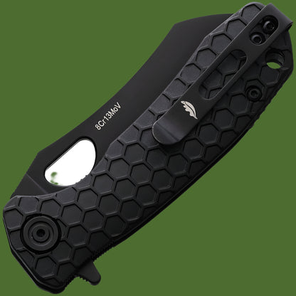 Honey Badger Small Linerlock Wharncleaver Blackout