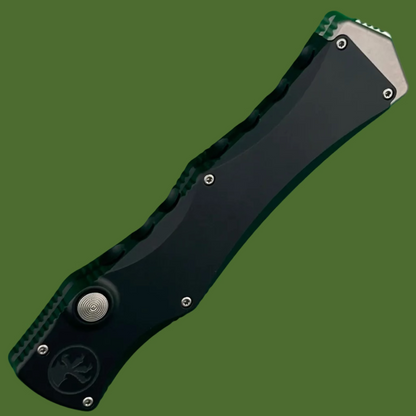 Microtech Halo IV Tanto Edge Marfione Select Stonewash Finish Hardcoat Anodized Alloy Double Vapor Blast Stainless