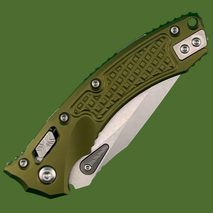 Microtech Amphibian Mini Ram-Lok Frag OD Green Stonewash Standard 137MRL-10FROD