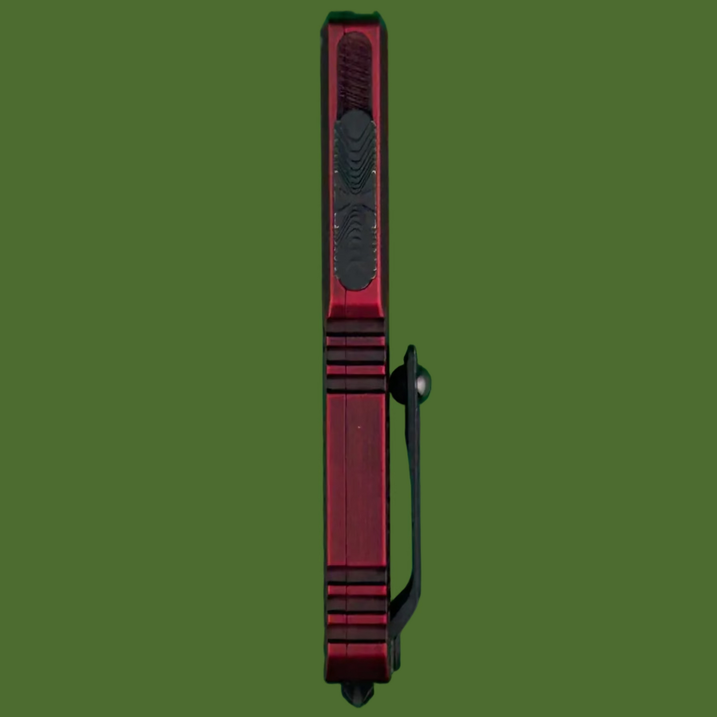 Microtech Ultratech T/E Gen IV Half Tri-Grip Red Abrasion Standard 11234HT-1RDAA
