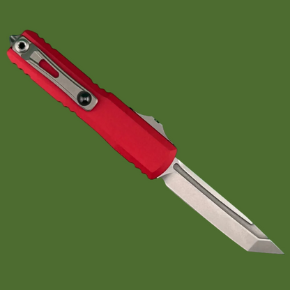 Microtech UTX-70 T/E Gen IV Red Stonewash Standard 11494-10RD