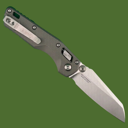 Microtech MSI Mini S/E Fluted Natural Clear Stonewash Standard 210M-10FLNC