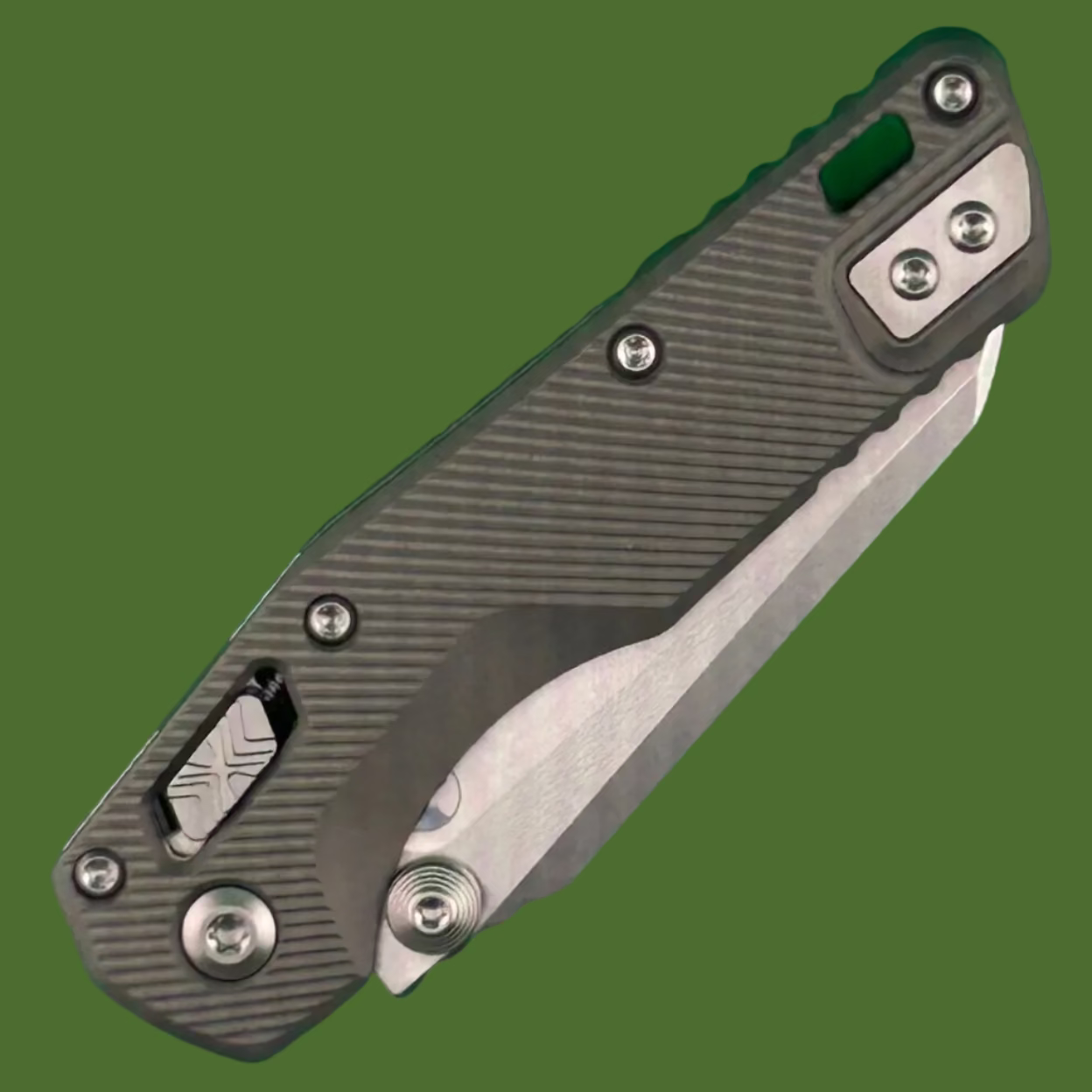 Microtech MSI Mini S/E Fluted Natural Clear Stonewash Standard 210M-10FLNC
