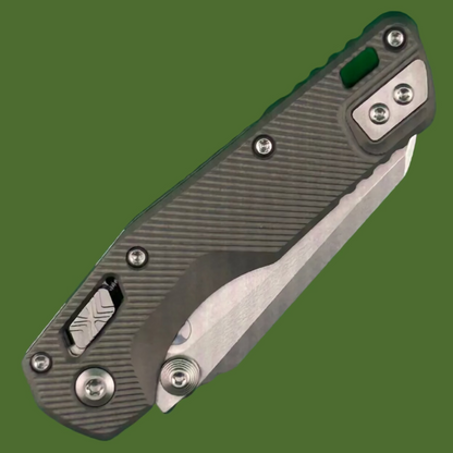 Microtech MSI Mini S/E Fluted Natural Clear Stonewash Standard 210M-10FLNC