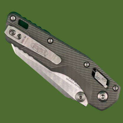Microtech MSI Mini S/E Fluted Natural Clear Stonewash Standard 210M-10FLNC