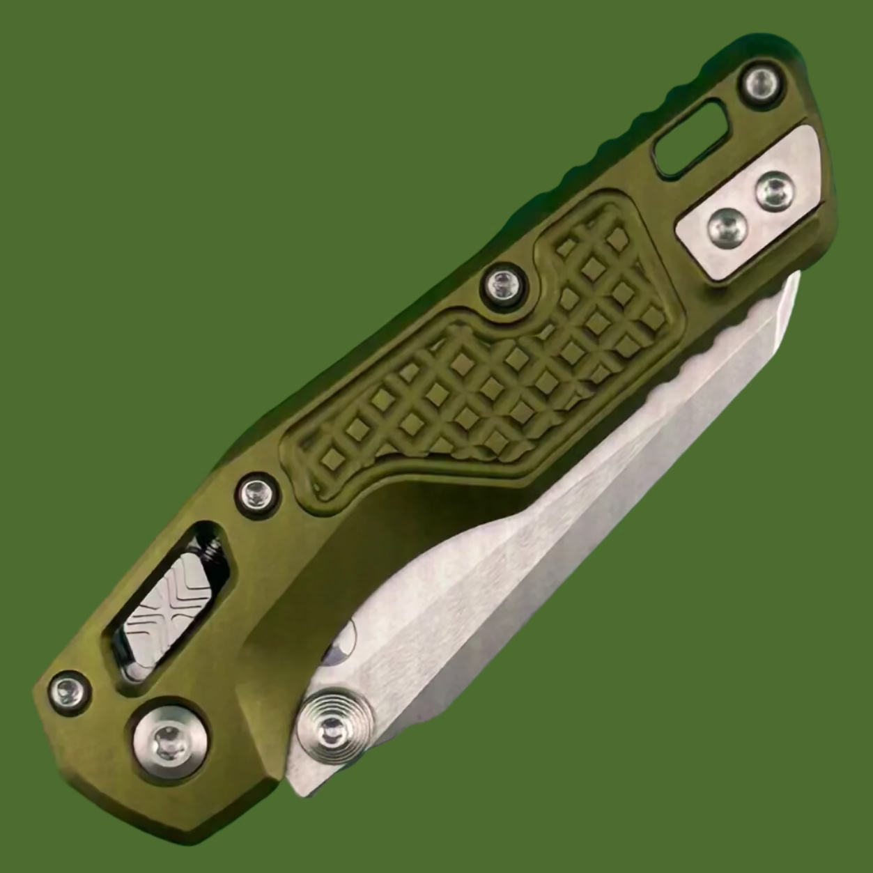 Microtech MSI Mini S/E Frag OD Green Stonewash Standard 210M-10FROD