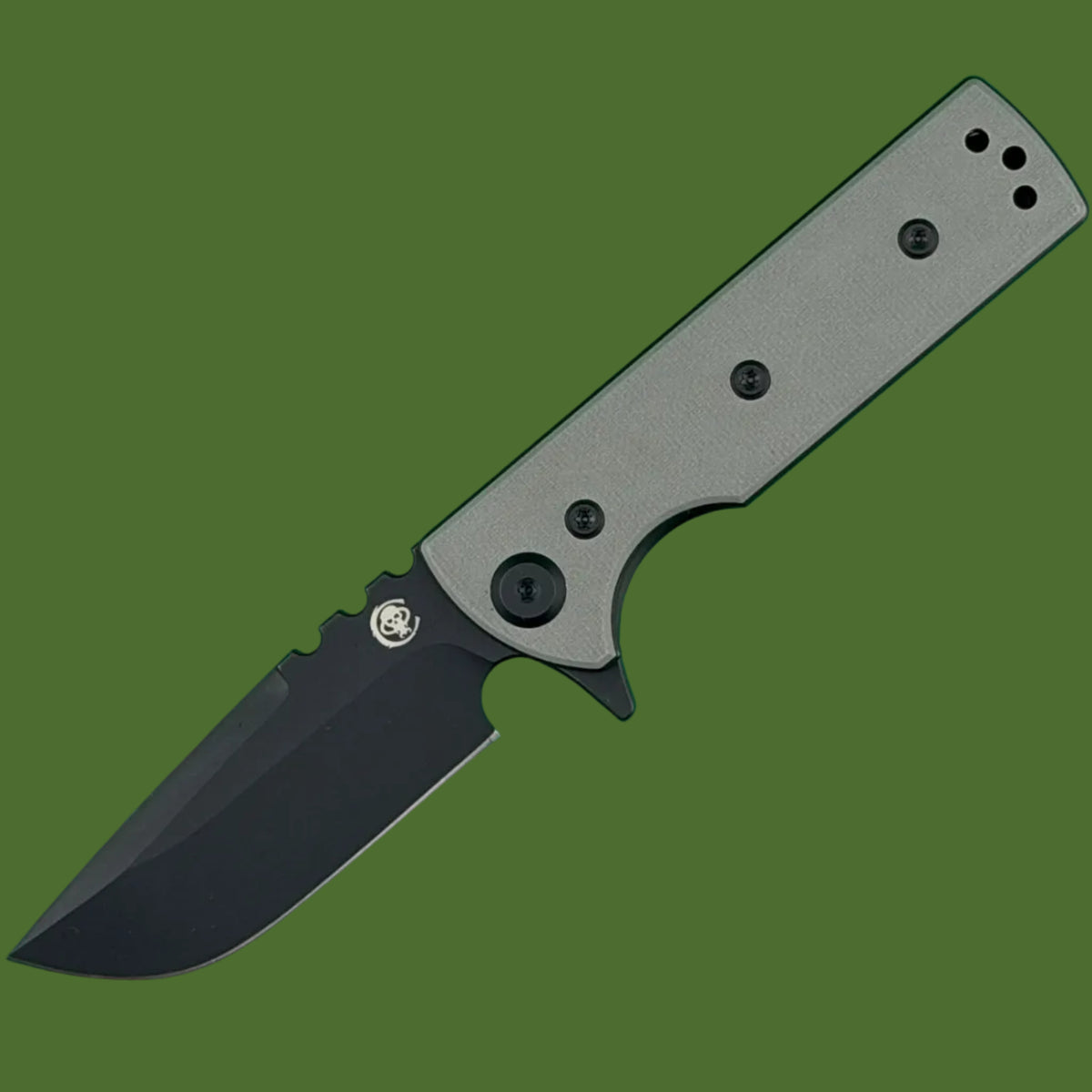 Chaves Blue Label TAK Black PVD Drop Point Grey G-10