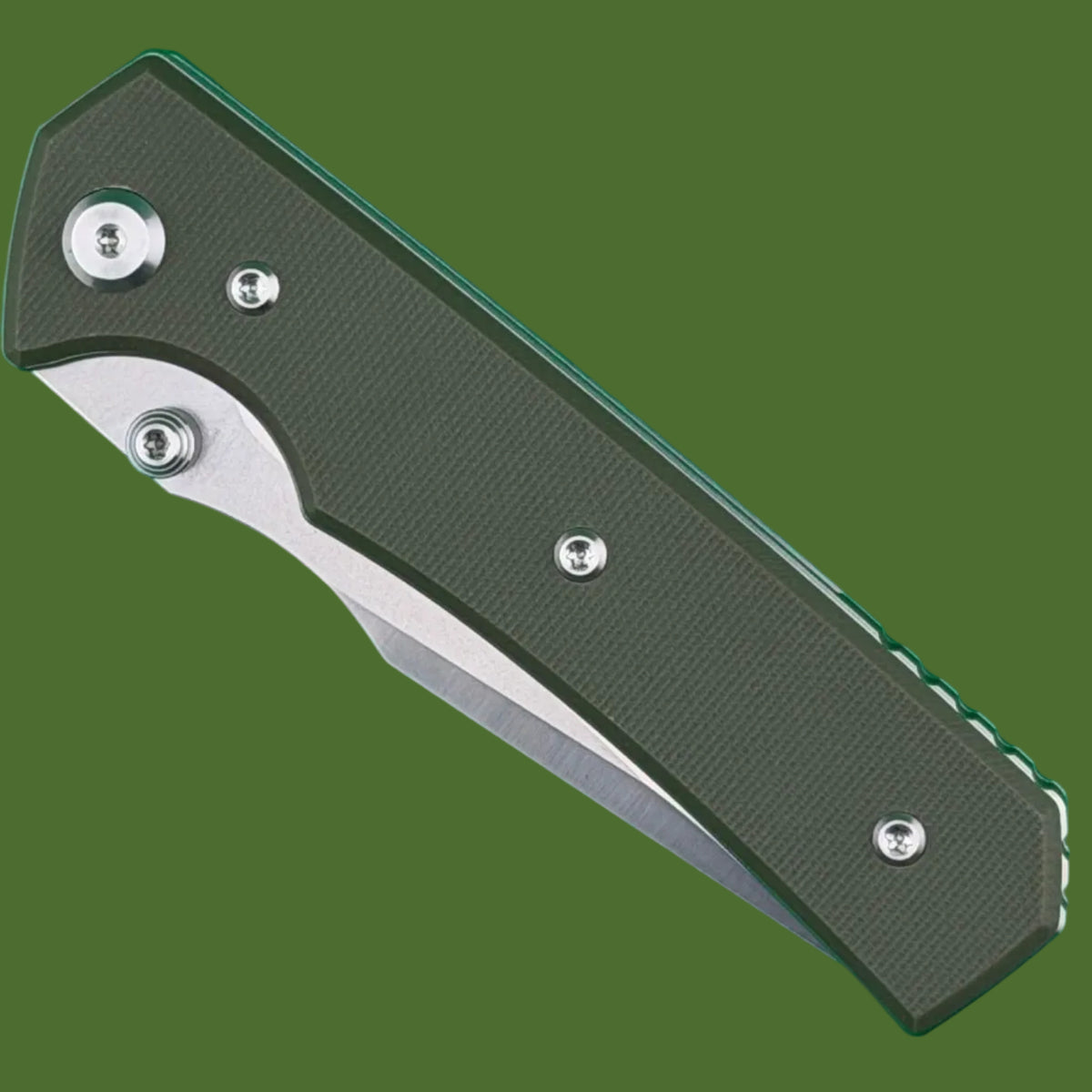 Chaves Blue Label Arison Street Liner Lock OD Green G-10 (Belt Satin Finish)