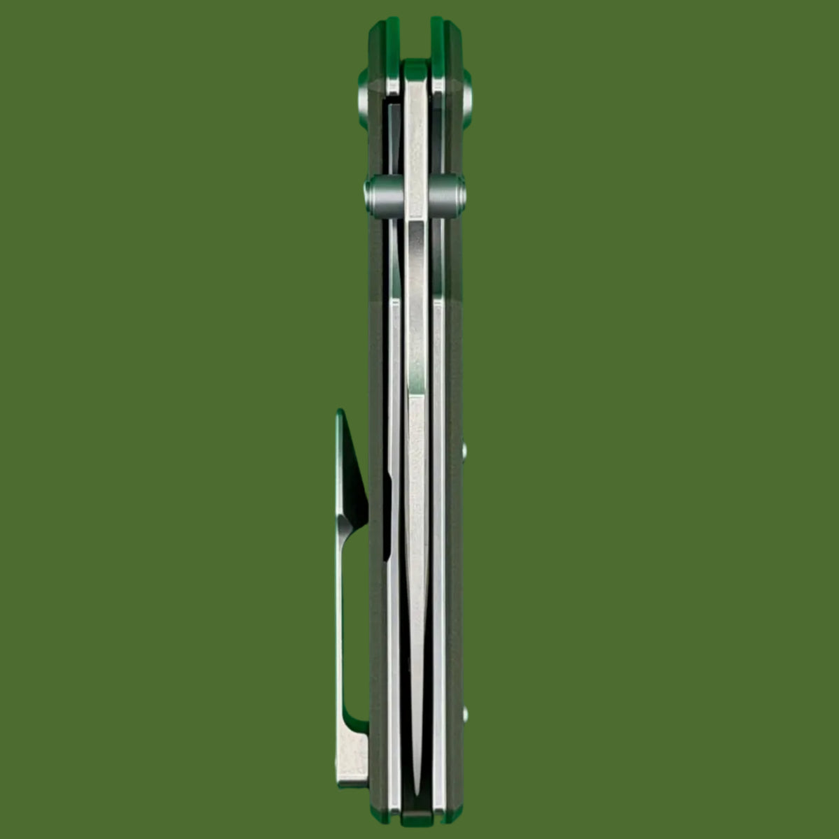 Chaves Blue Label Arison Street Liner Lock OD Green G-10 (Belt Satin Finish)