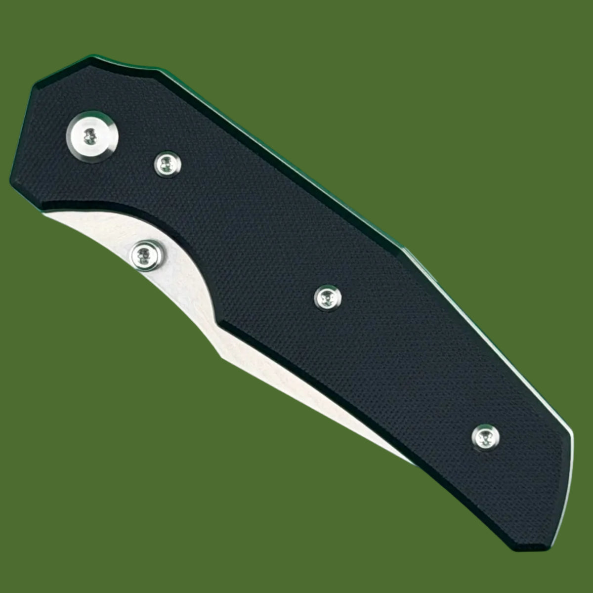 Chaves Blue Label Omega Street Liner Lock Black G-10 (Belt Satin Finish)