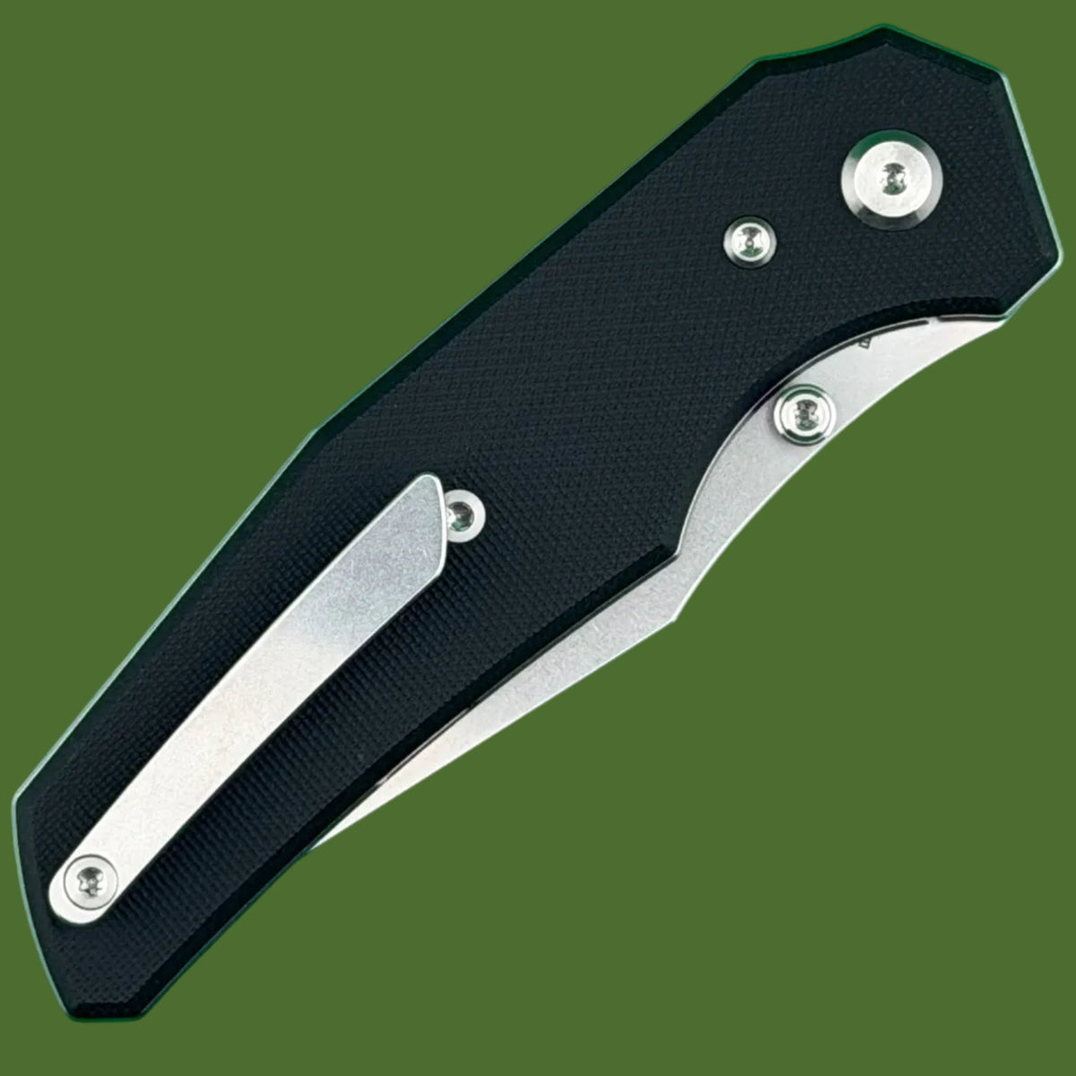 Chaves Blue Label Omega Street Liner Lock Black G-10 (Belt Satin Finish)