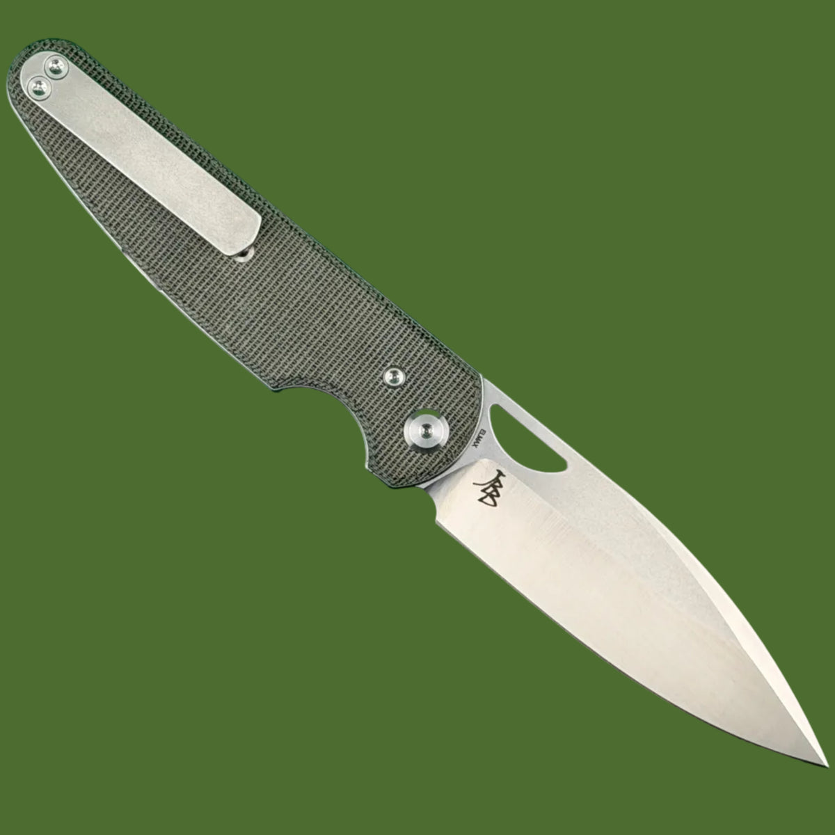 Chaves Blue Label Phase 229 Liner Lock Black Micarta (Belt Satin Finish)