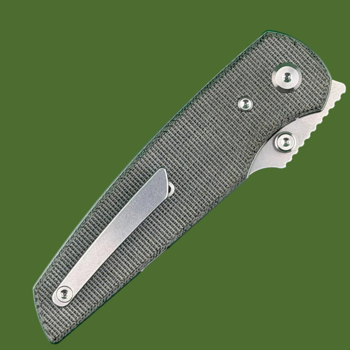 Chaves Blue Label Disciple Street Liner Lock Black Micarta (Belt Satin Finish)
