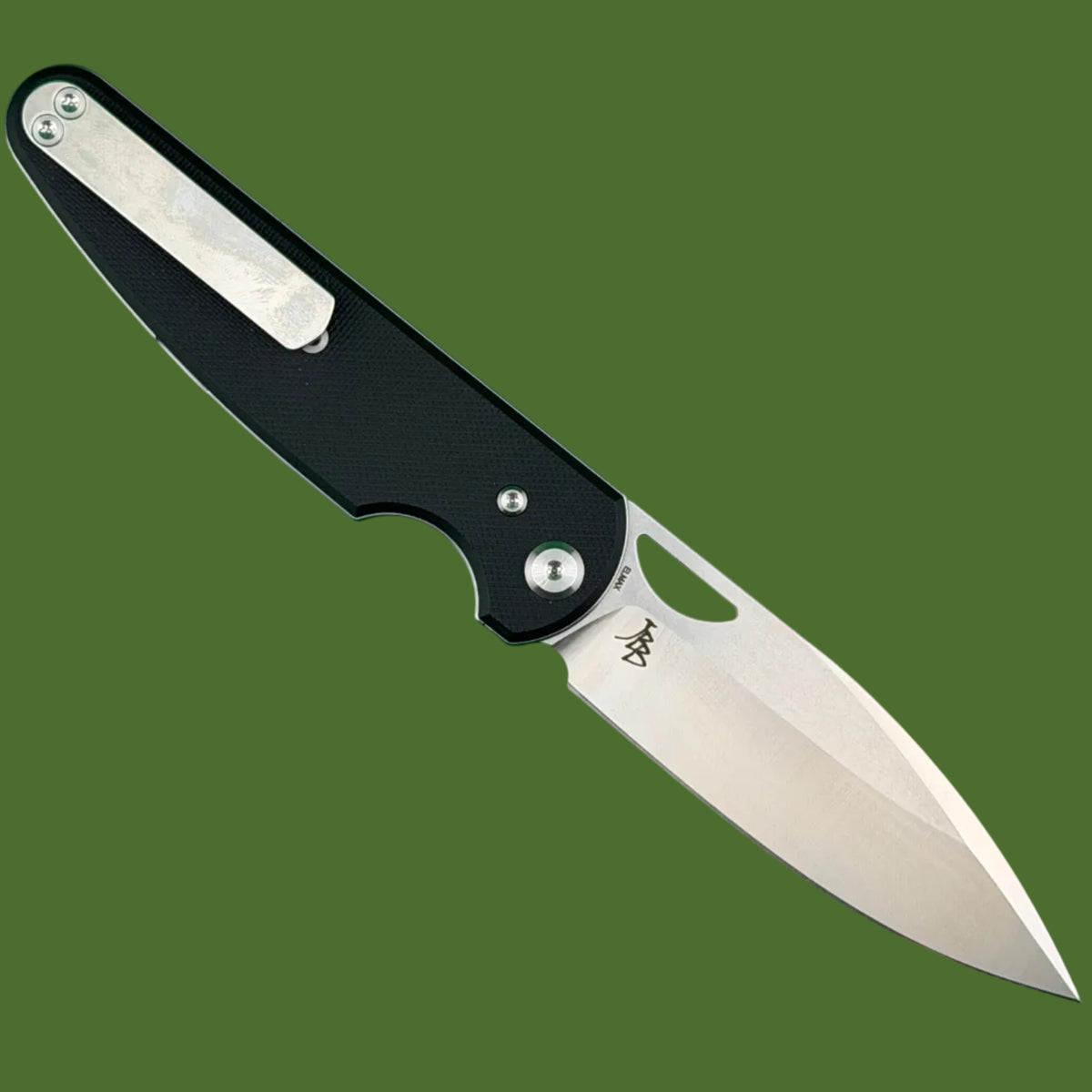 Chaves Blue Label Phase 229 Liner Lock Black G-10 (Belt Satin Finish)