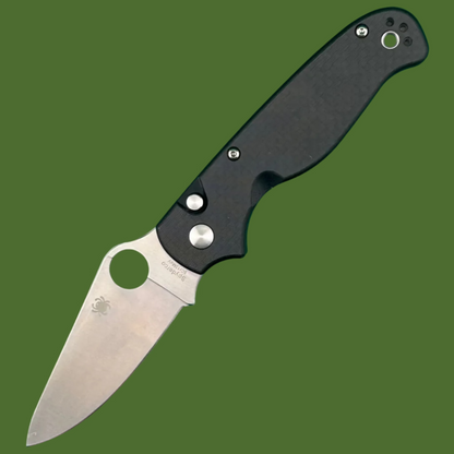 Spyderco ButtonUp Button Lock Satin Carbon Fiber