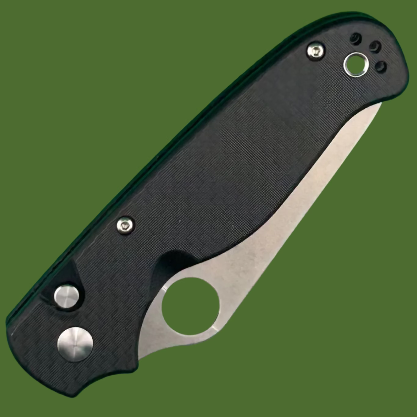 Spyderco ButtonUp Button Lock Satin Carbon Fiber