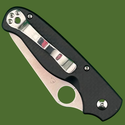 Spyderco ButtonUp Button Lock Satin Carbon Fiber