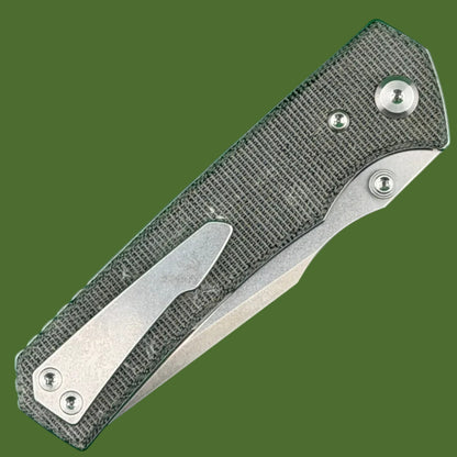 Chaves Blue Label Arison Street Liner Lock Black Micarta (Belt Satin Finish)