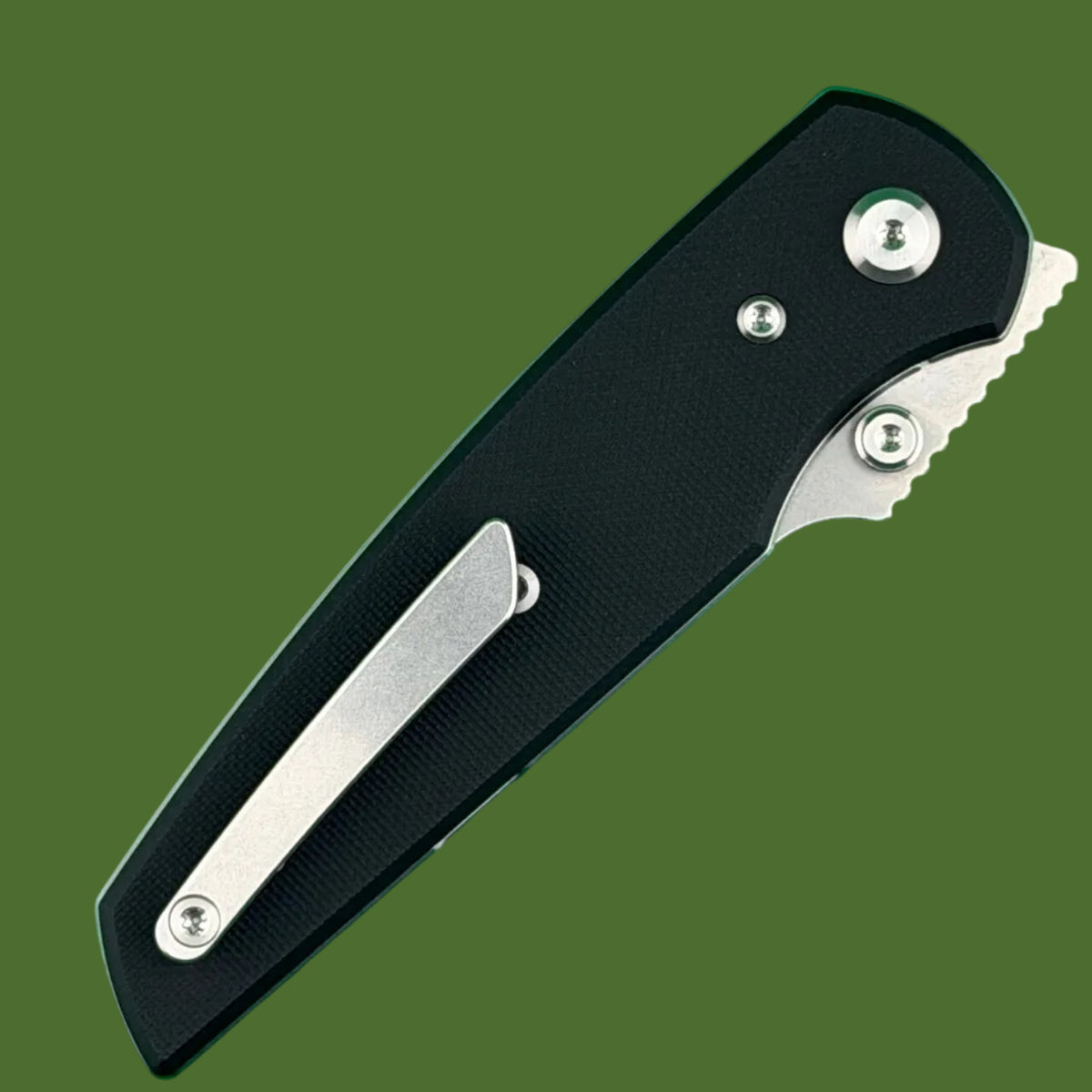 Chaves Blue Label Disciple Street Liner Lock Black G-10 (Belt Satin Finish)