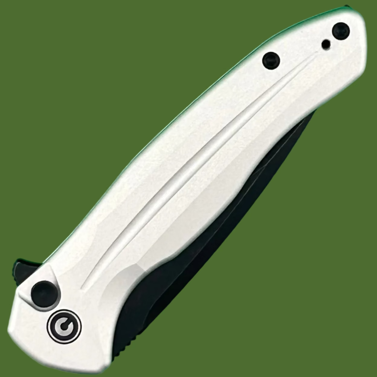 Civivi Kitefin Button Lock Sliver Aluminum