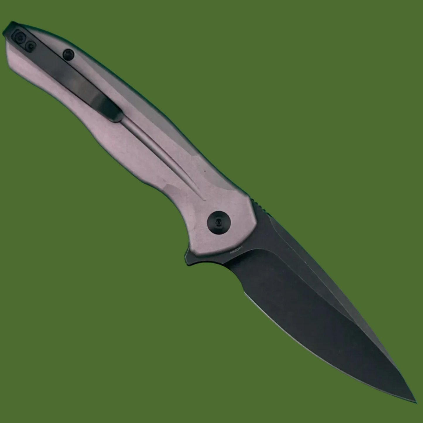 Civivi Kitefin Button Lock Purple Aluminum