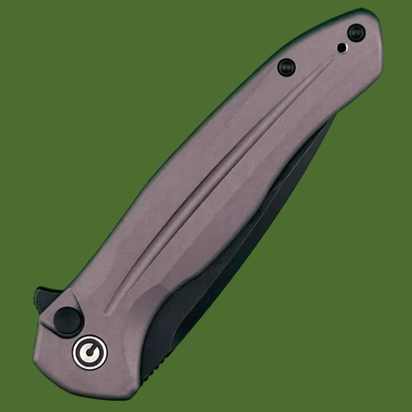 Civivi Kitefin Button Lock Purple Aluminum
