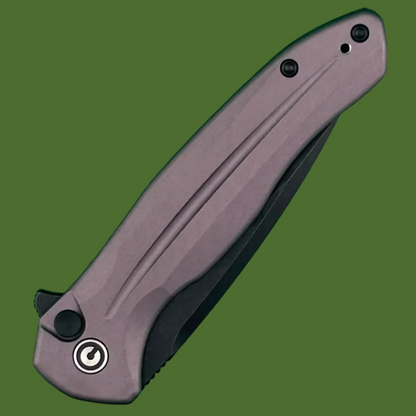 Civivi Kitefin Button Lock Purple Aluminum