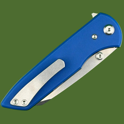 Chaves Blue Label Arrestor 229 Liner Lock Blue G-10 (Belt Satin Finish)
