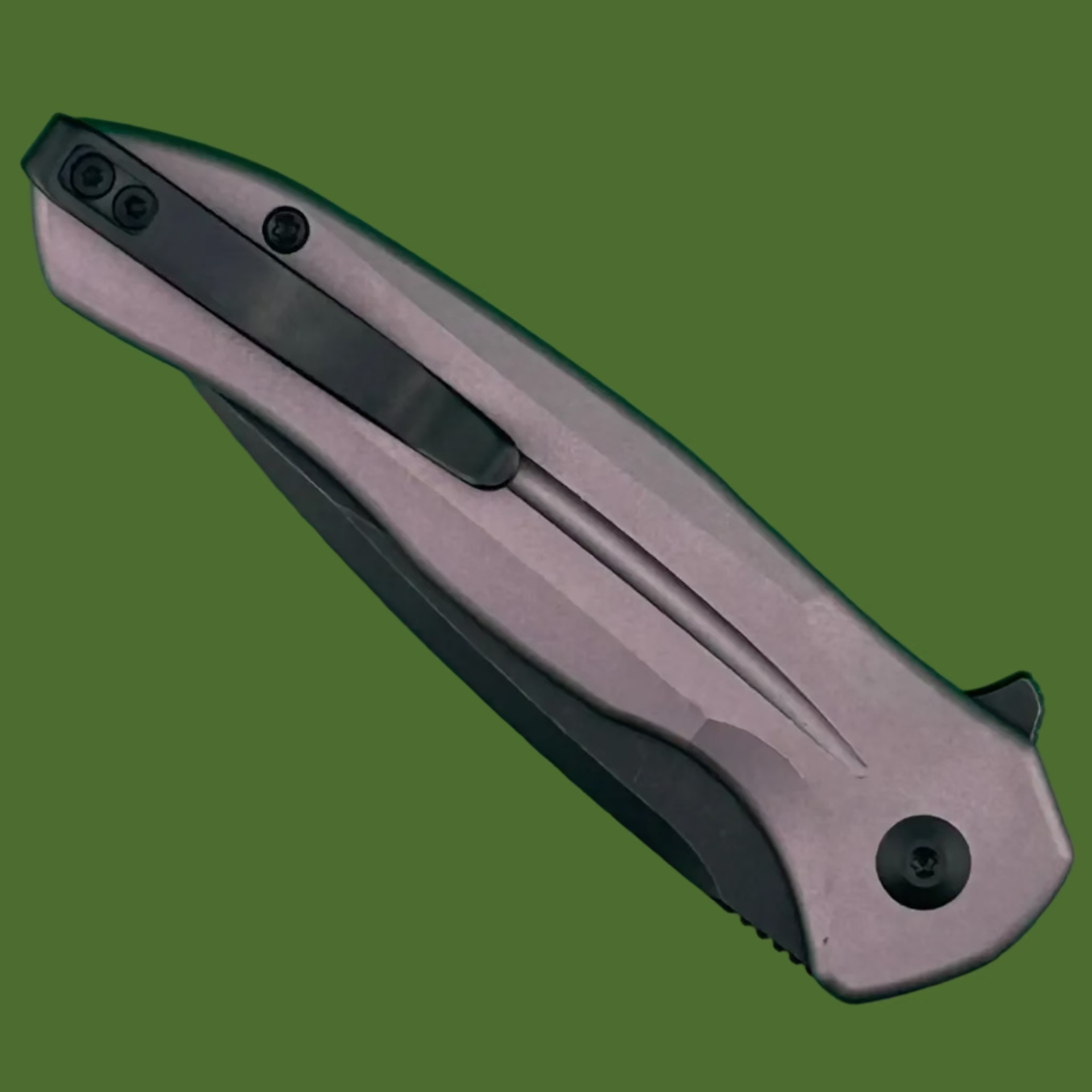 Civivi Kitefin Button Lock Purple Aluminum