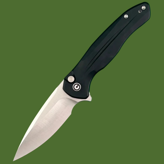 Civivi Kitefin Button Lock Black Aluminum