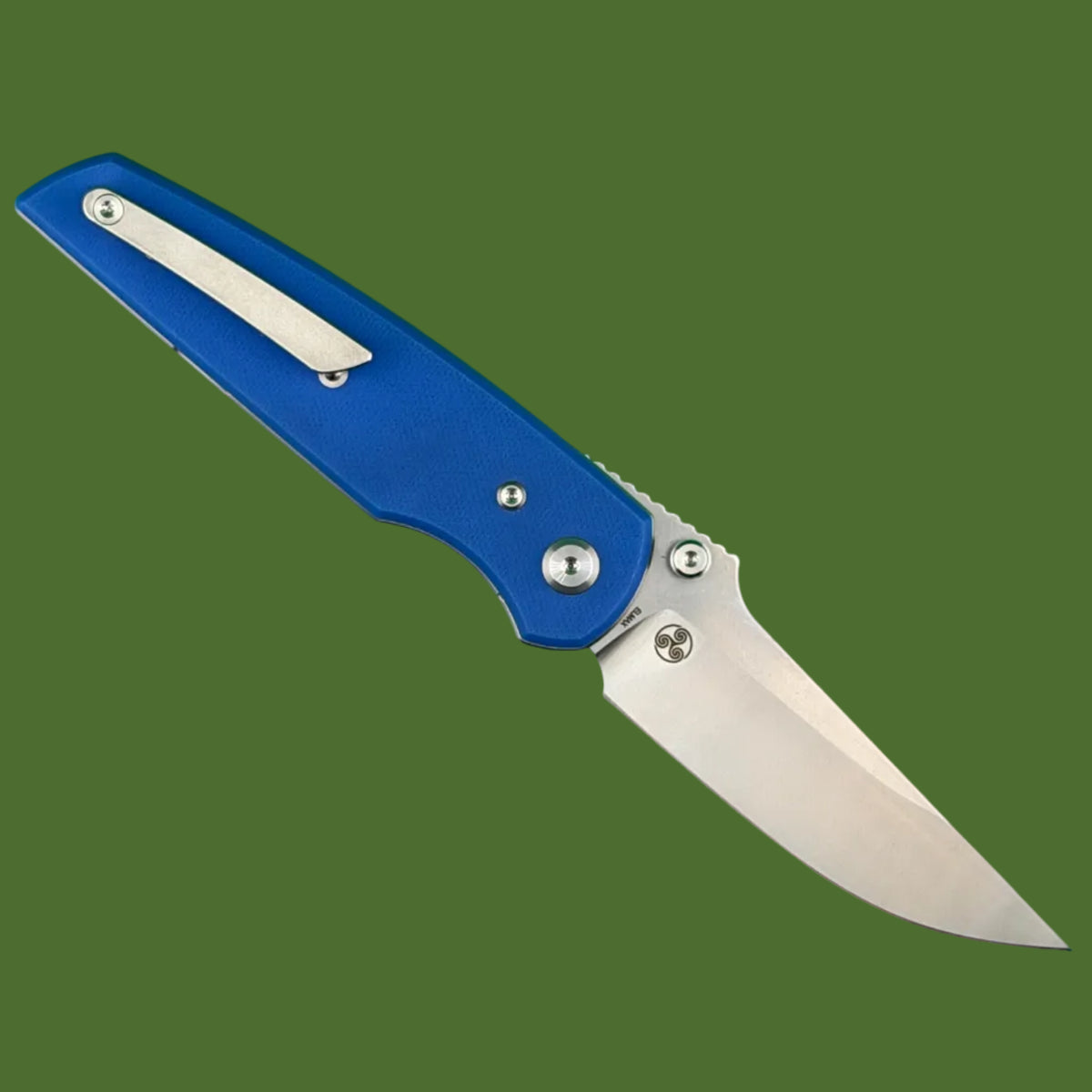 Chaves Blue Label Disciple Street Liner Lock Blue G-10 (Belt Satin Finish)
