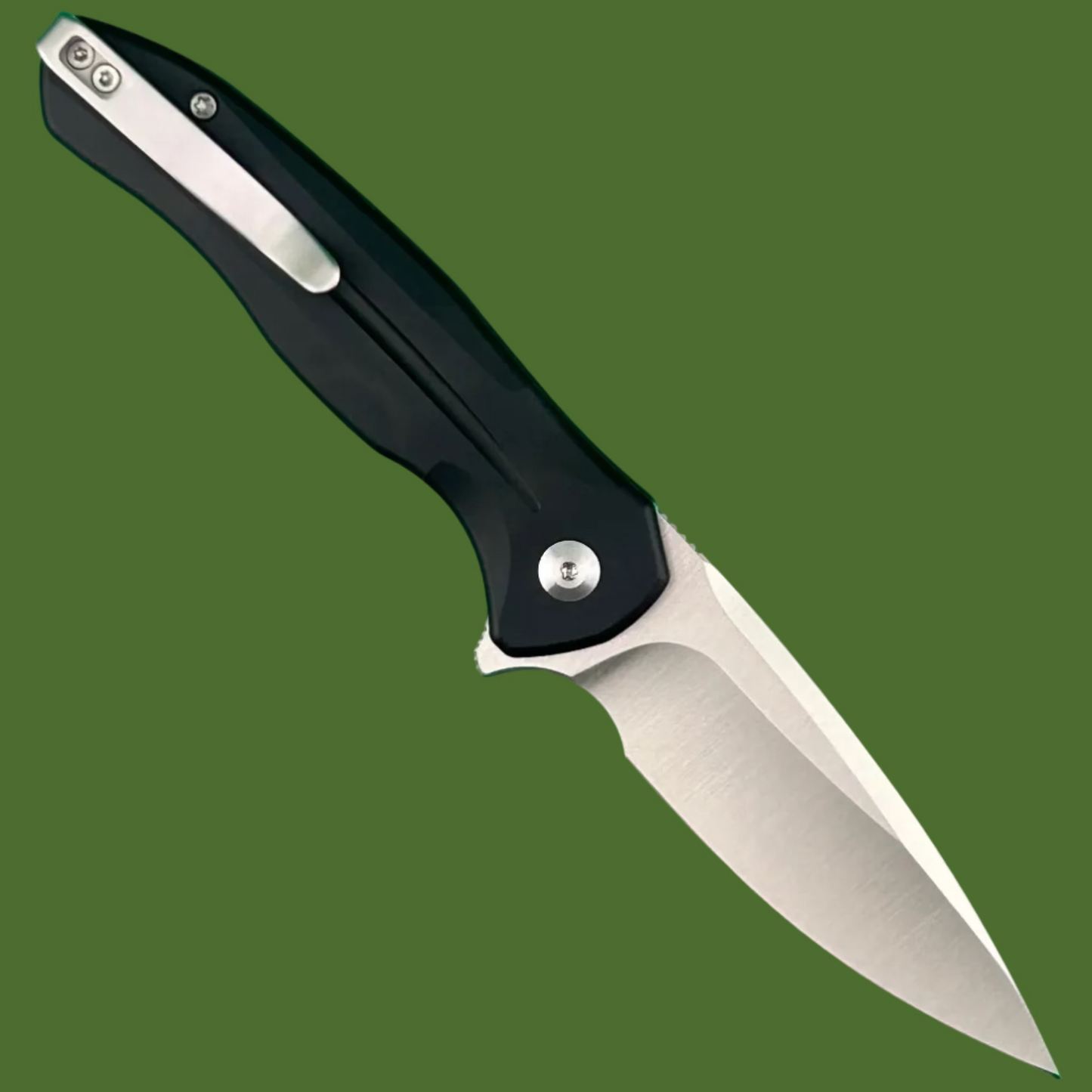Civivi Kitefin Button Lock Black Aluminum