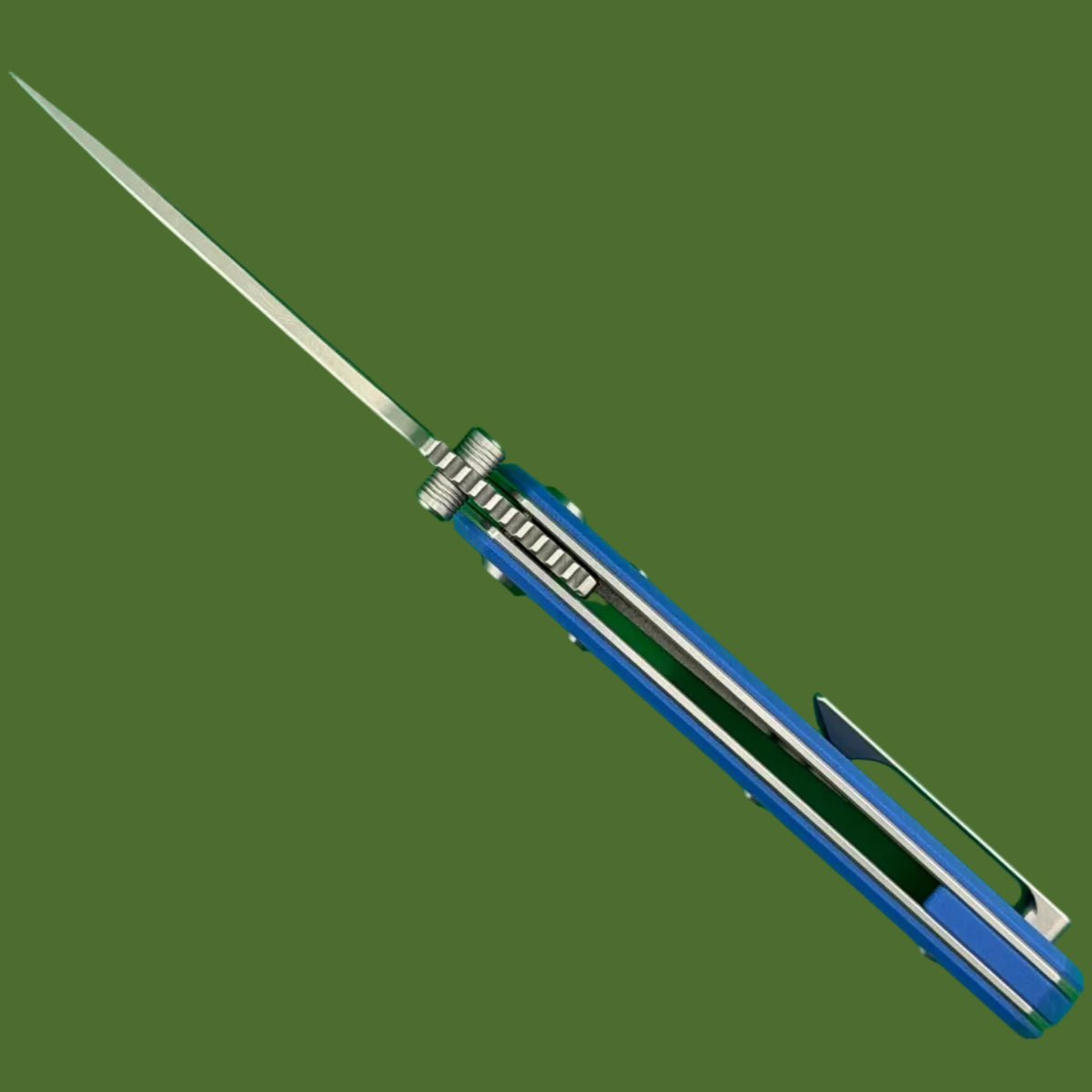 Chaves Blue Label Disciple Street Liner Lock Blue G-10 (Belt Satin Finish)