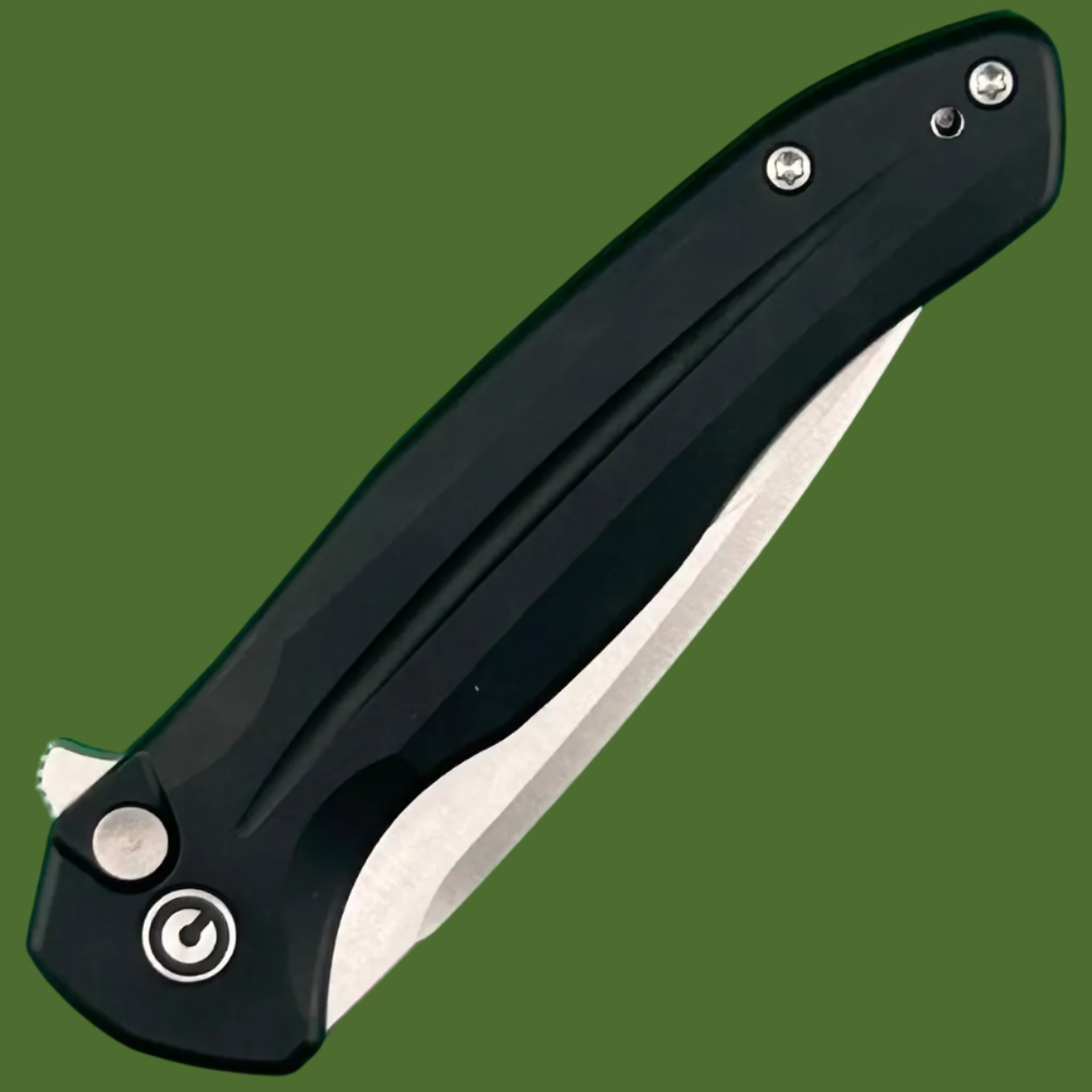 Civivi Kitefin Button Lock Black Aluminum