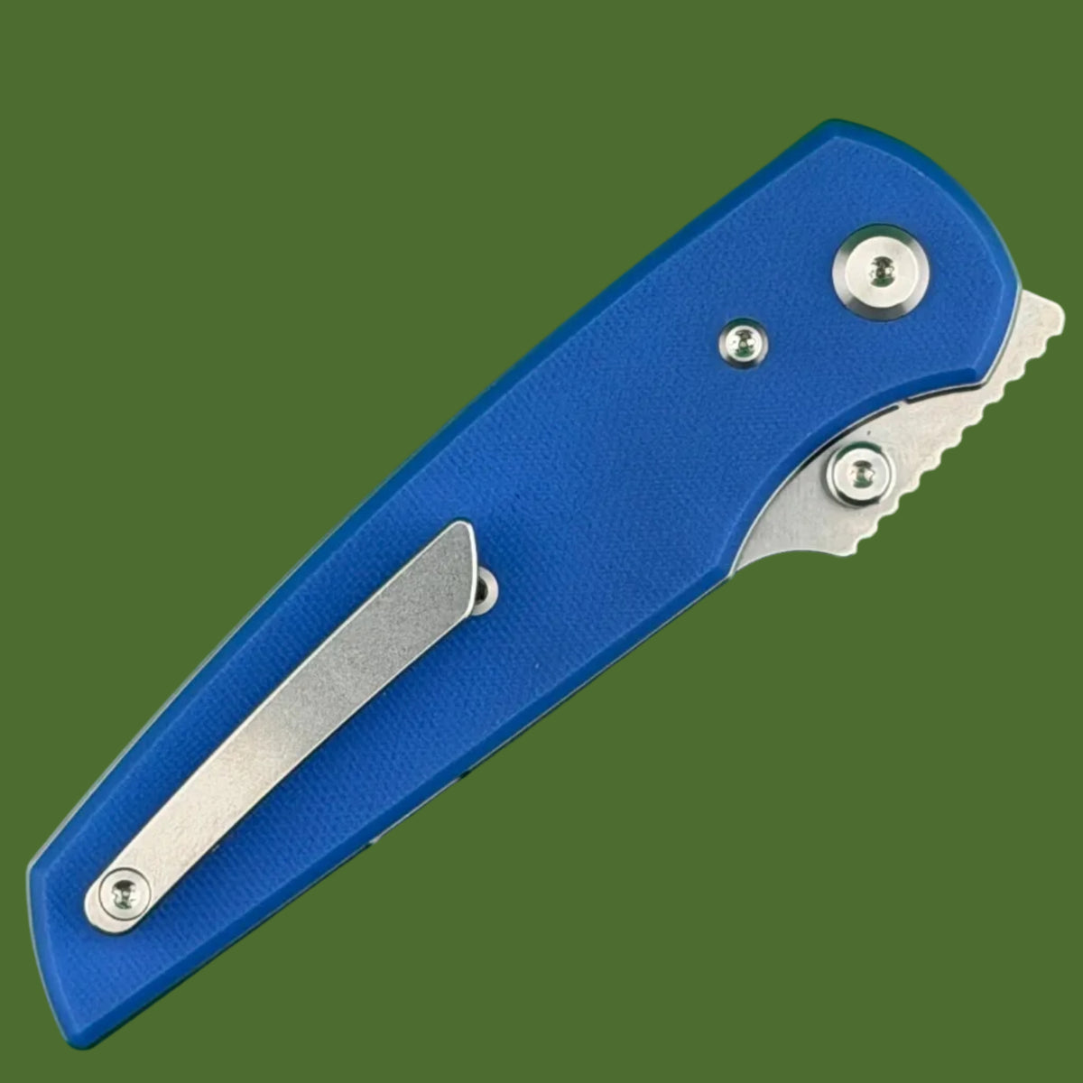 Chaves Blue Label Disciple Street Liner Lock Blue G-10 (Belt Satin Finish)