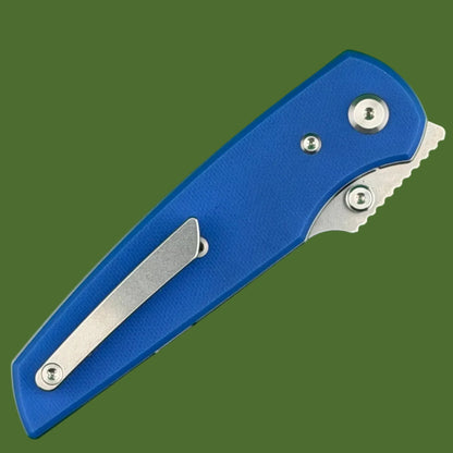Chaves Blue Label Disciple Street Liner Lock Blue G-10 (Belt Satin Finish)