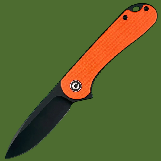Civivi Elementum Liner Lock (Orange G-10, Black Stonewashed Blade)
