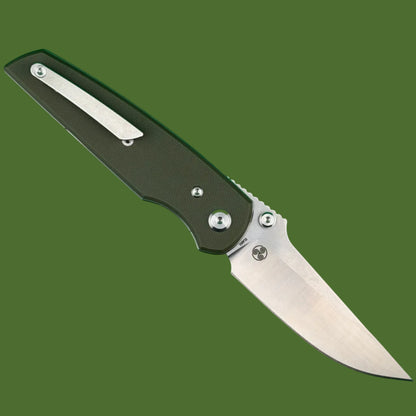 Chaves Blue Label Disciple Street Liner Lock OD Green G-10 (Belt Satin Finish)