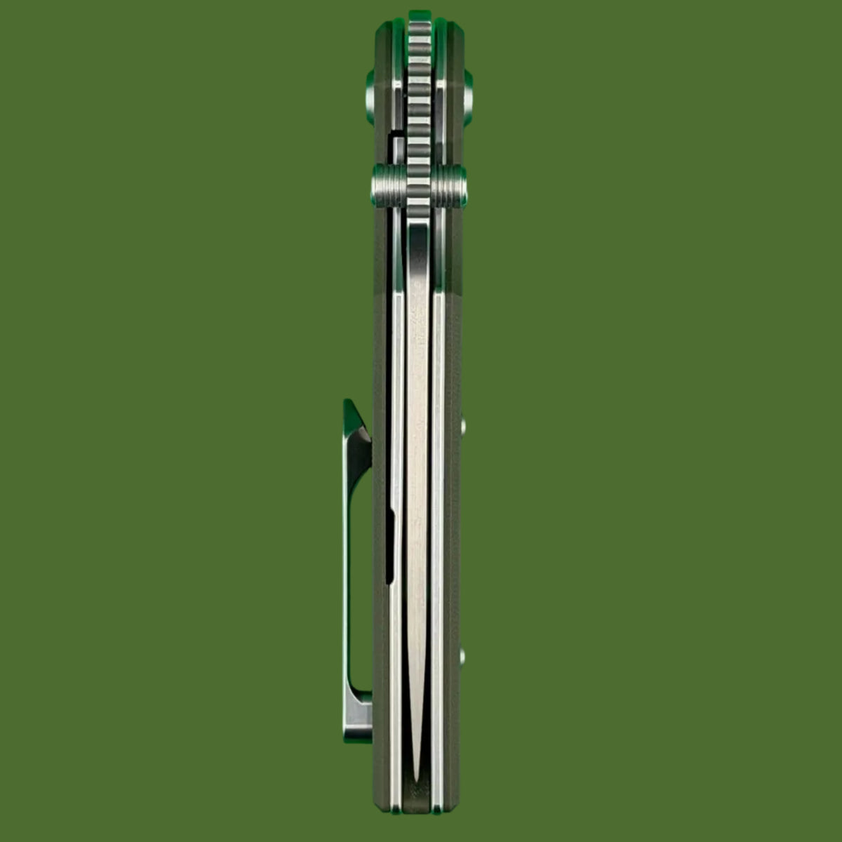 Chaves Blue Label Disciple Street Liner Lock OD Green G-10 (Belt Satin Finish)