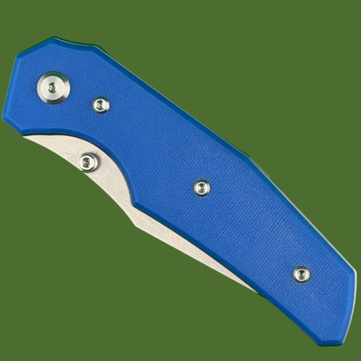 Chaves Blue Label Omega Street Liner Lock Blue G-10 (Belt Satin Finish)