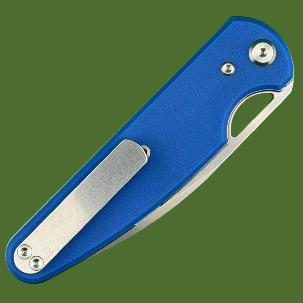 Chaves Blue Label Phase 229 Liner Lock Blue G-10 (Belt Satin Finish)