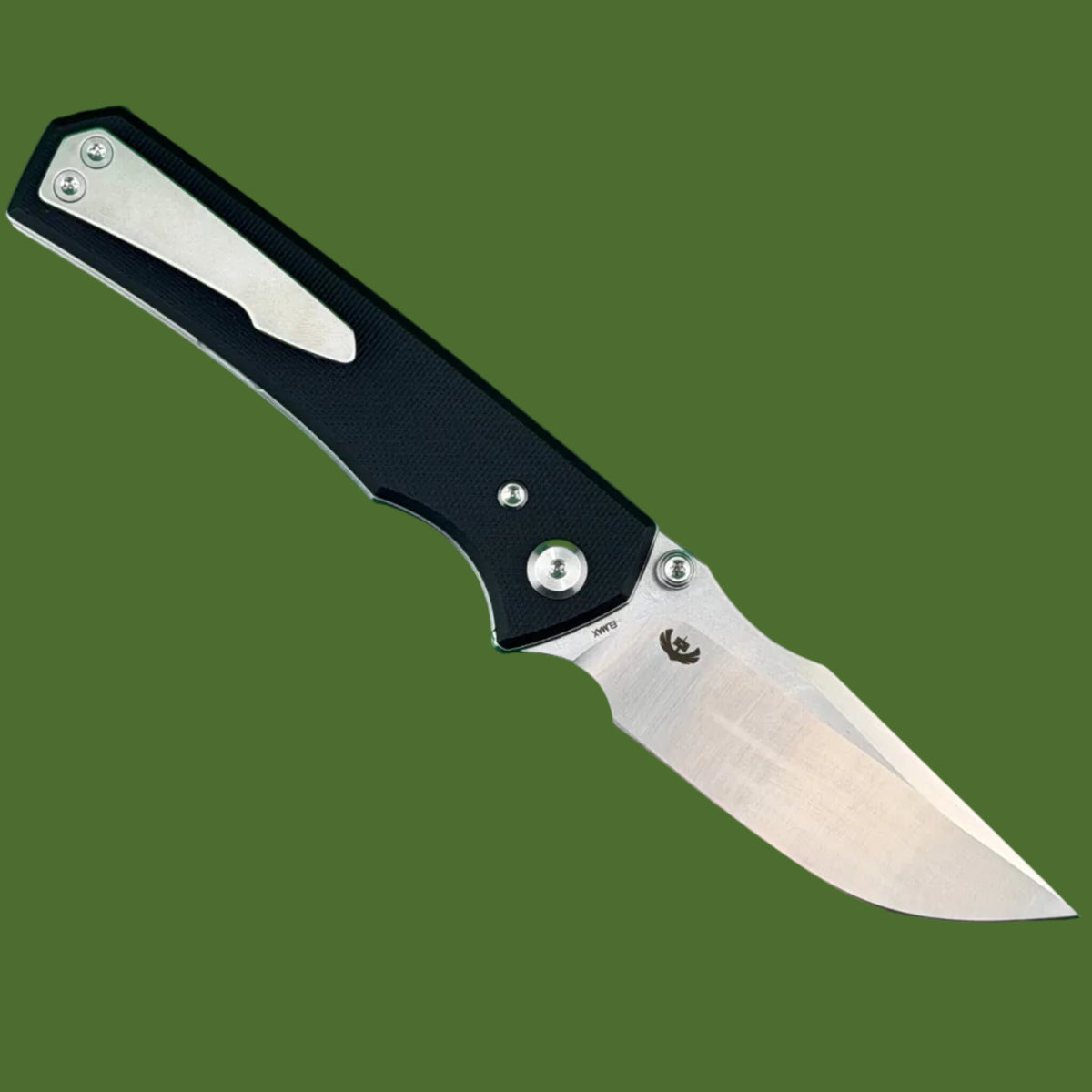 Chaves Blue Label Arison Street Liner Lock Black G-10 (Belt Satin Finish)