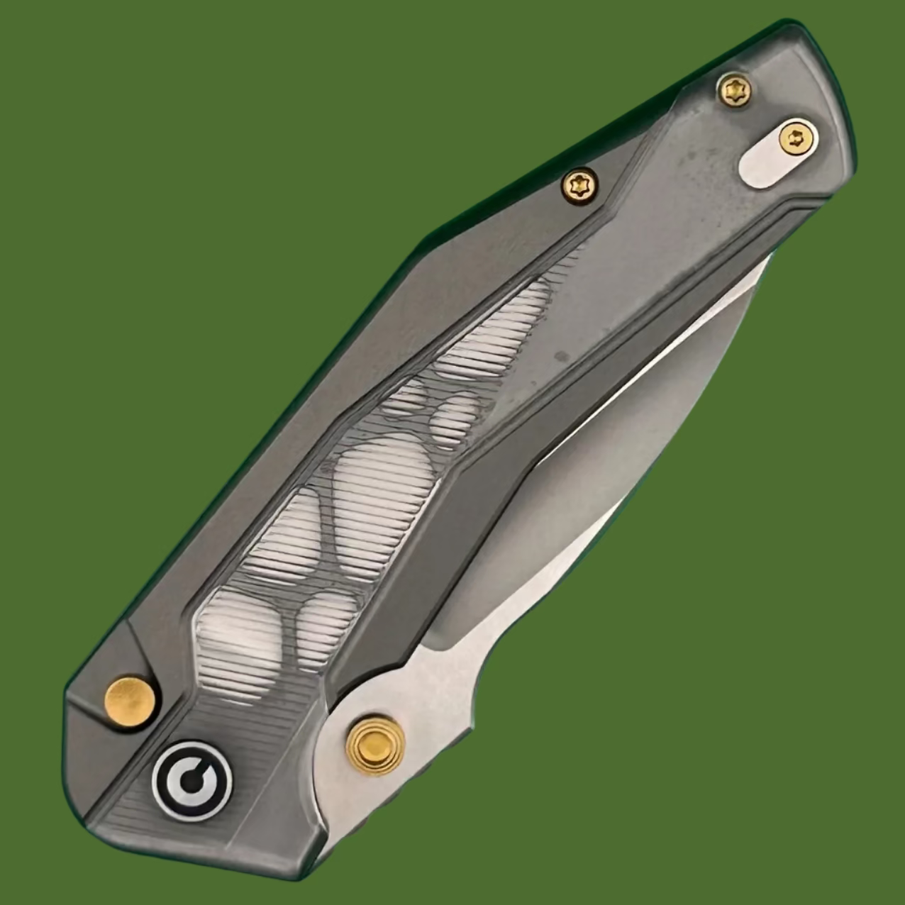 Civivi Wellmax Button Lock (Gray Aluminum/Lexan)