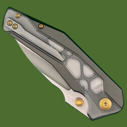Civivi Wellmax Button Lock (Gray Aluminum/Lexan)