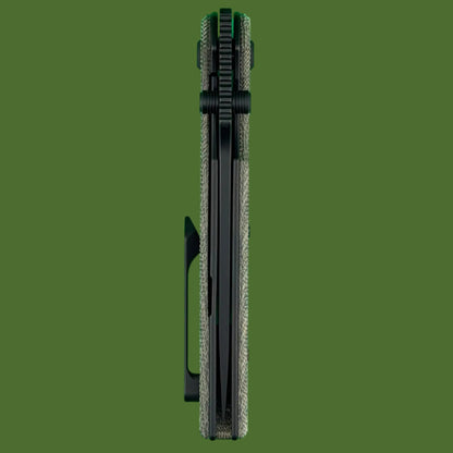 Chaves Blue Label Disciple Street Liner Lock Green Micarta (Black PVD)