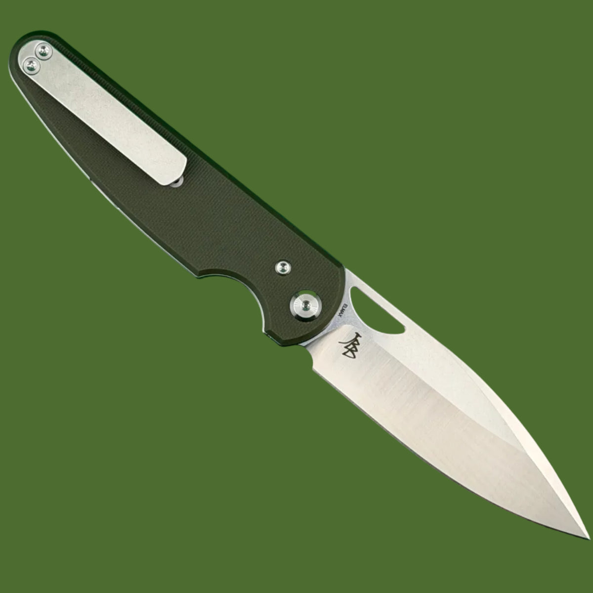 Chaves Blue Label Phase 229 Liner Lock OD Green G-10 (Belt Satin Finish)